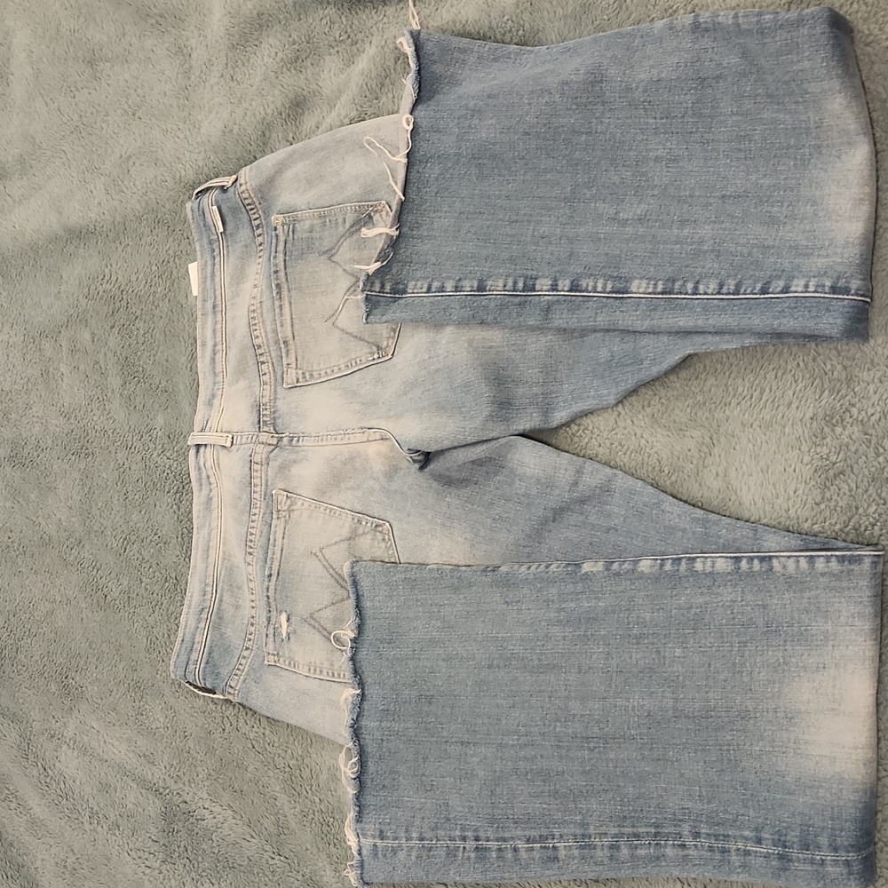 MOTHER The Slacker Fray Jeans in Wash- Love Drunk Cowboy Size 32! - Picture 8 of 14